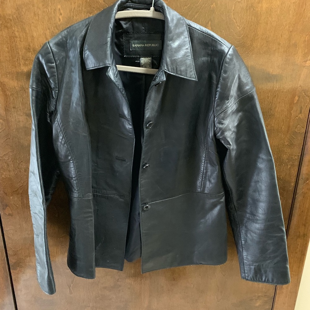 Banana Republic women’s leather jacket